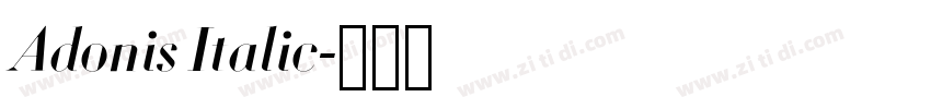 Adonis Italic字体转换 Adonis Italic字体转换